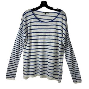 Vince Linen Stripe long sleeves Top